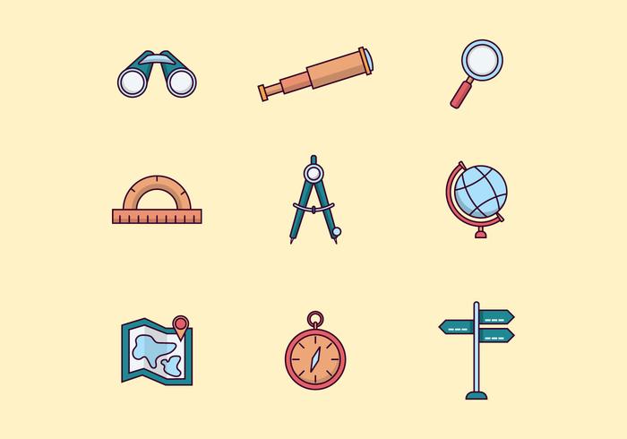 Iconos de navegación gratuitos vector