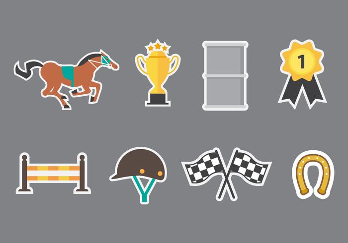 Free Barrel Racing Icons Vector