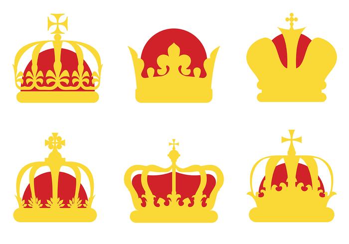 Iconos De La Corona Británica Gratuita vector