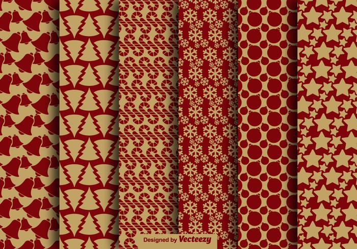 Christmas Vintage Style Seamless Pattern Vector