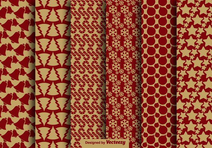 Christmas Vintage Style Seamless Pattern Vector