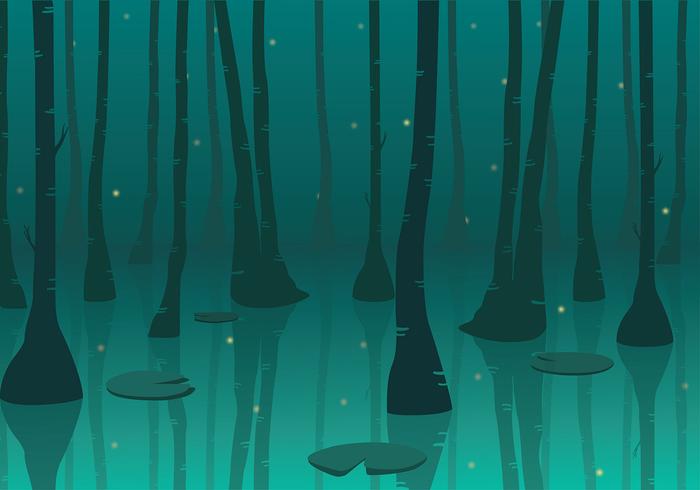 Swamp Background Free Vector