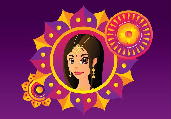 Indian Woman Free Vector