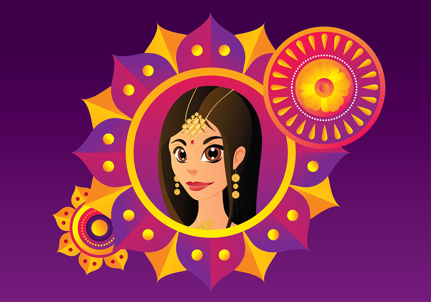 Download Indian Woman Free Vector - Download Free Vectors, Clipart Graphics & Vector Art