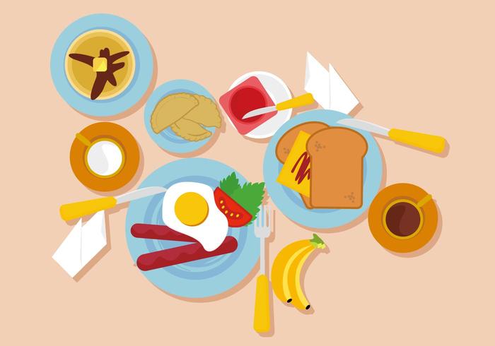 Free Breakfast Vector Illustration