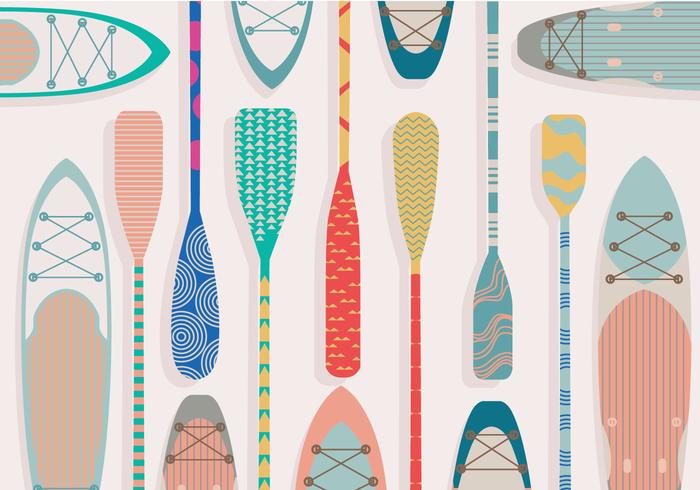 Paddle vector de colores