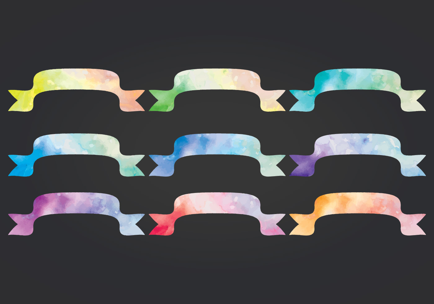 Vector Watercolor Banners 134055 Vector Art at Vecteezy