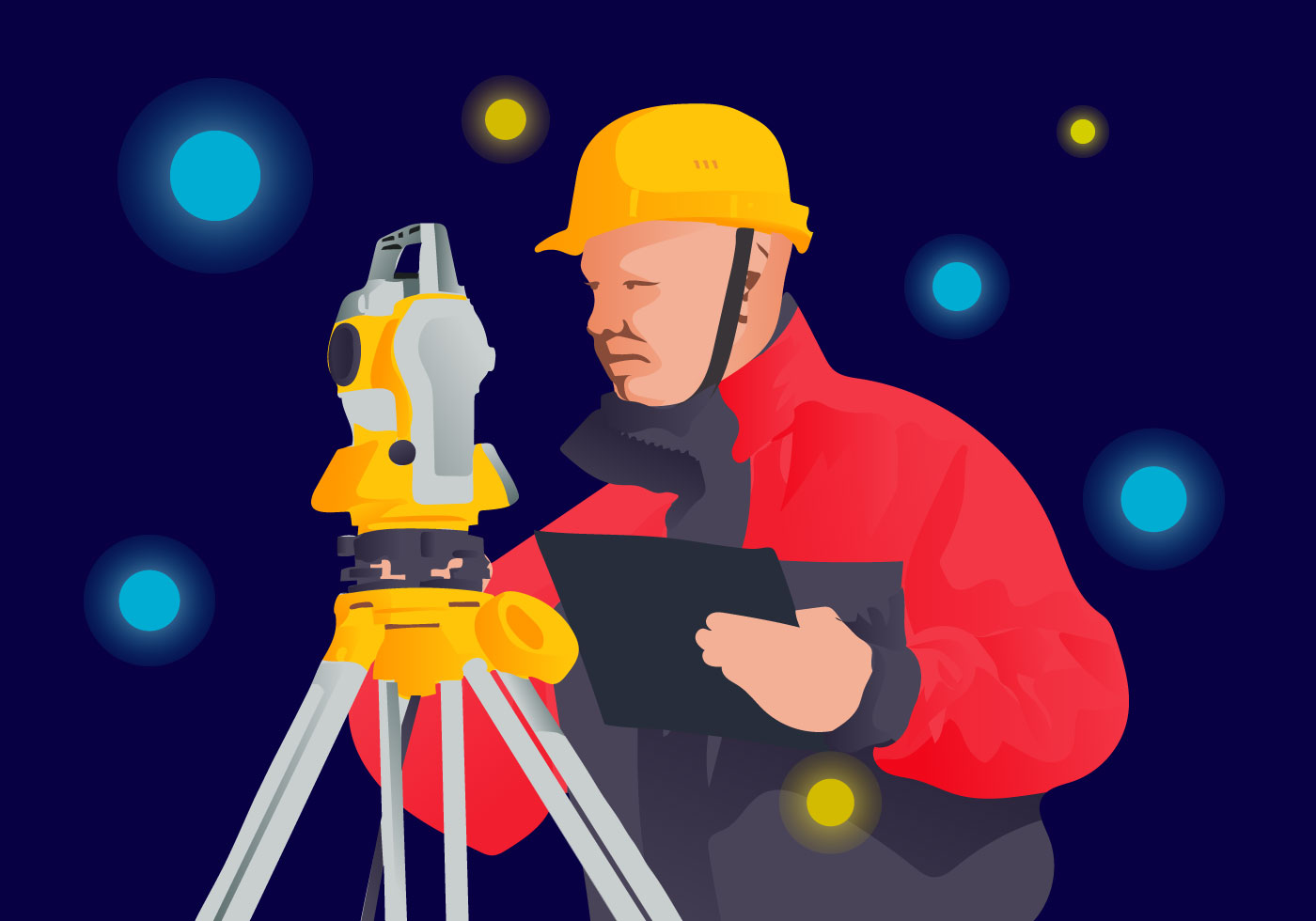 Free Surveyor Vector Illustration 134064 Vector Art at Vecteezy