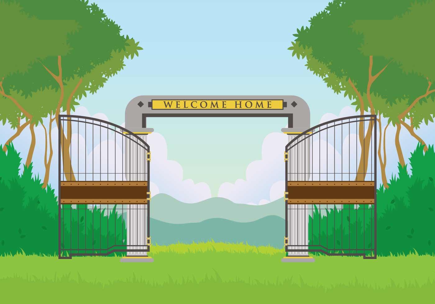 Free Open Gate Illustration 134072 Vector Art at Vecteezy