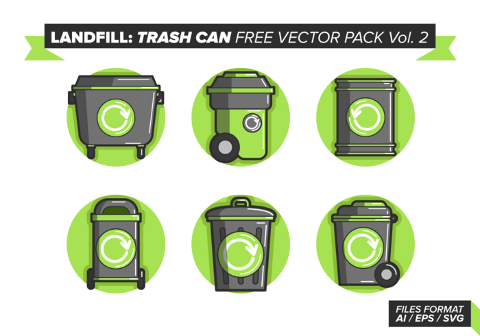 Landfill Trash Can Free Vector Pack Vol. 2 Landfill Trash Can Free Vector Pack Vol. 2