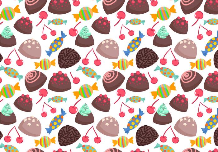 Free Sweets Pattern 2 Vectors