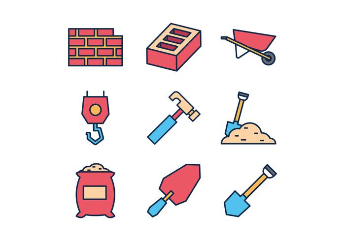 Free Masonry Icons vector