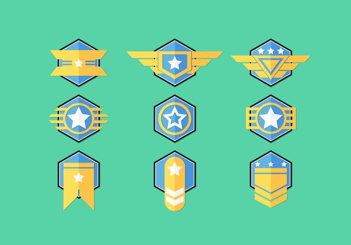 Brigadier Badge Vector Sets