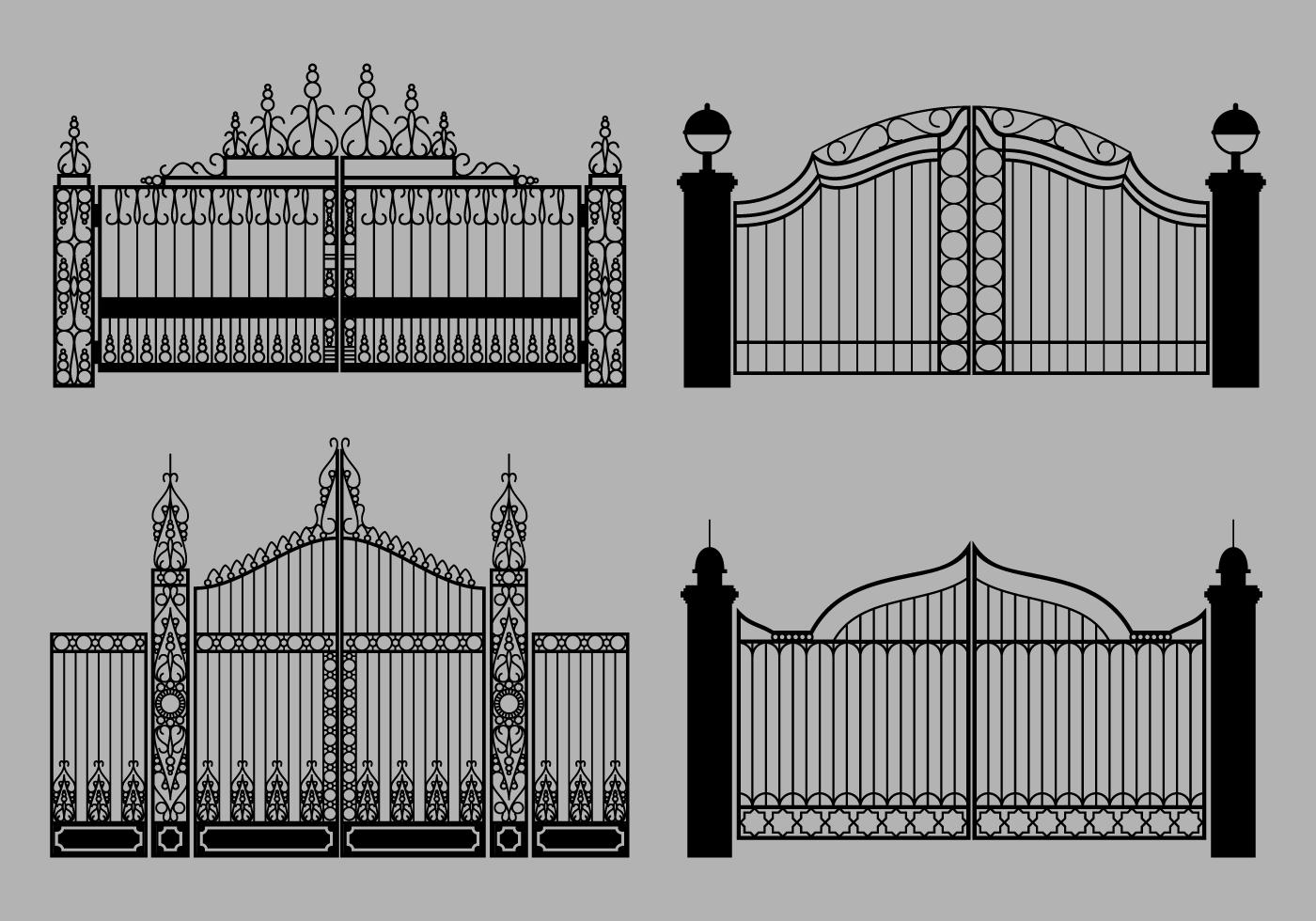 Open Gate Vector 134133 Vector Art at Vecteezy