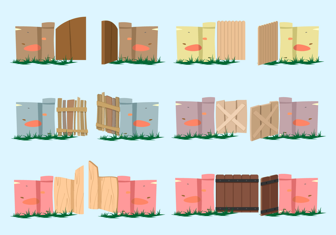 Open Gate Free Vector 134134 Vector Art at Vecteezy