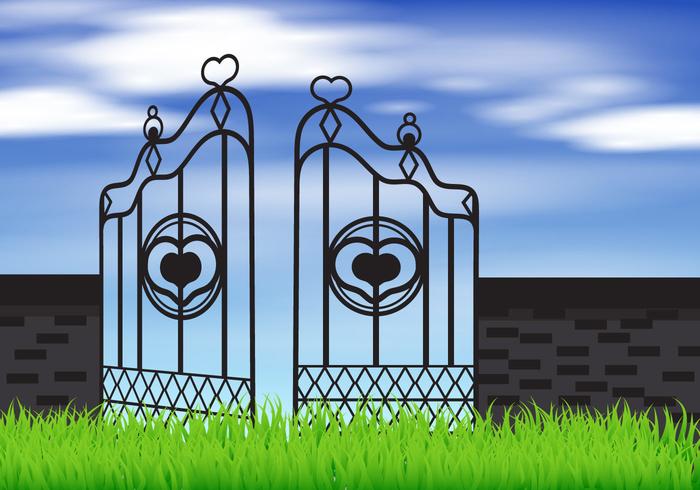 Open Gate With Sky Open Gate With Sky