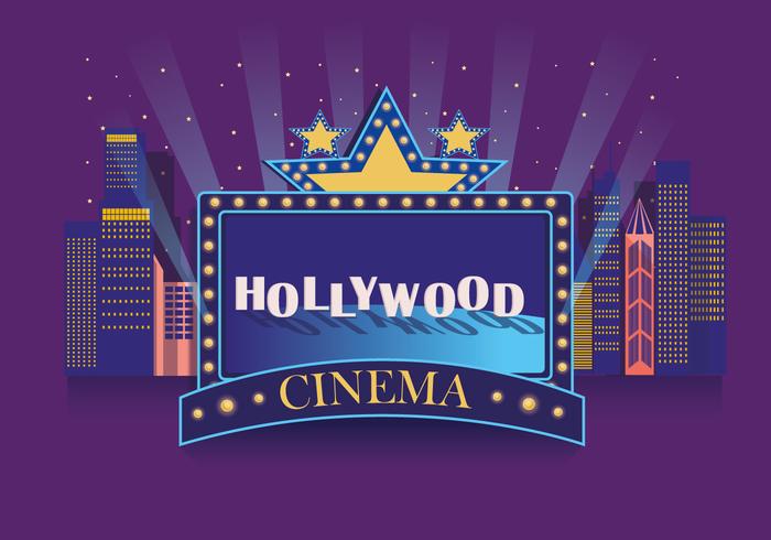 Hollywood Light Cinema Vector