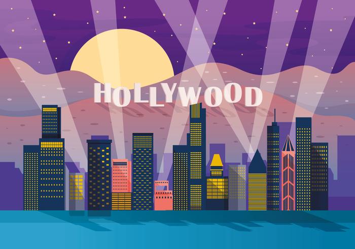 Vector de luz de Hollywood