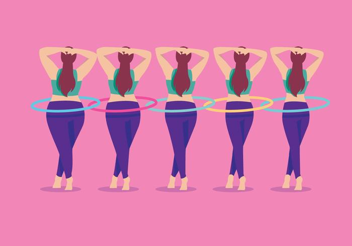 Slimming Hula Hoop Vector