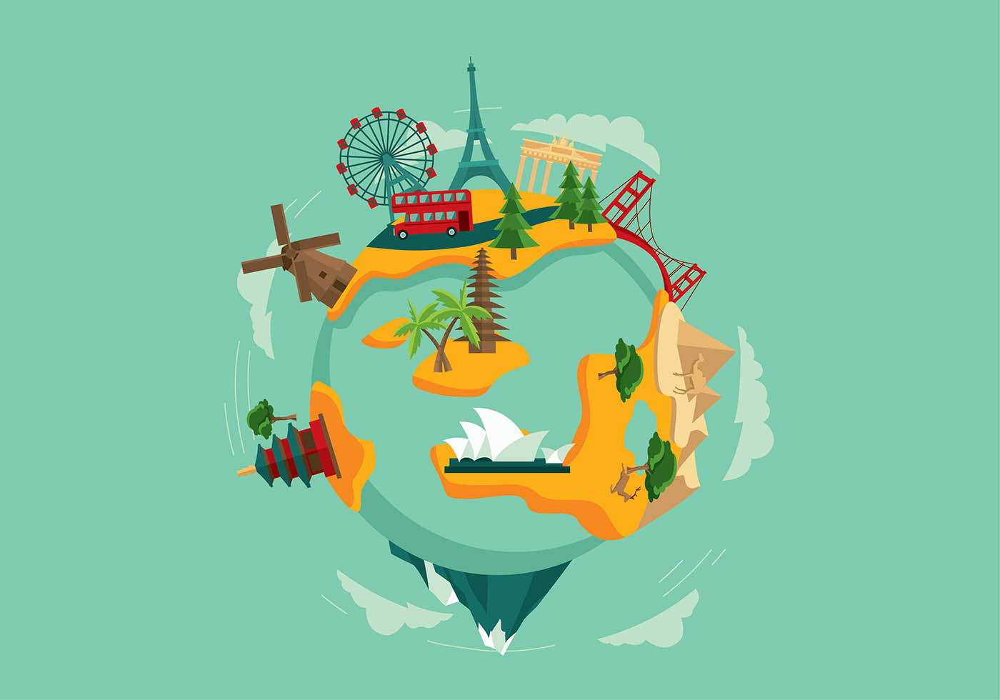 travel vector download free