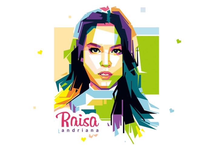 Beautiful Girl - Raisa Andriana - WPAP vector