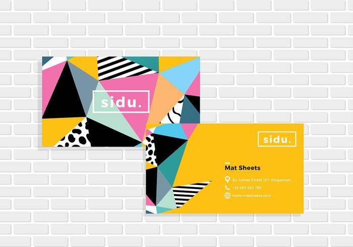 Name Card Template Vector