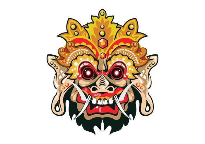 Máscara de vector de Barong