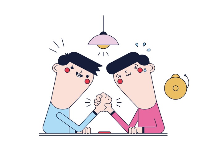 Free Arm Wrestling Vector