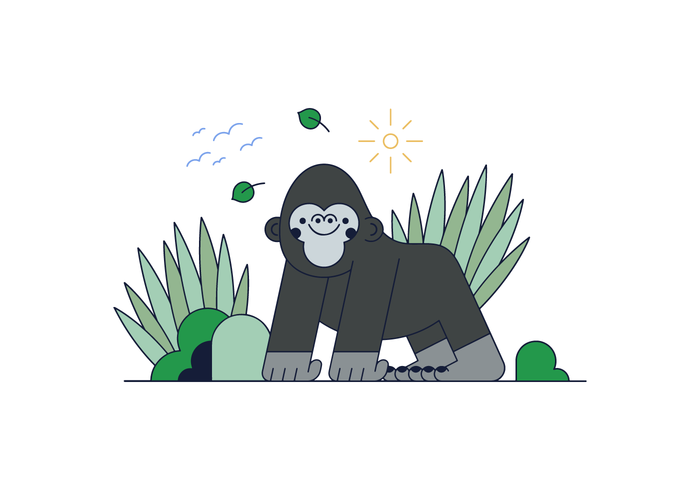 Free Gorilla Vector Free Gorilla Vector