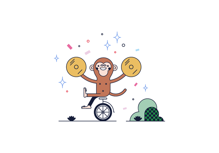 Free Show Monkey Vector