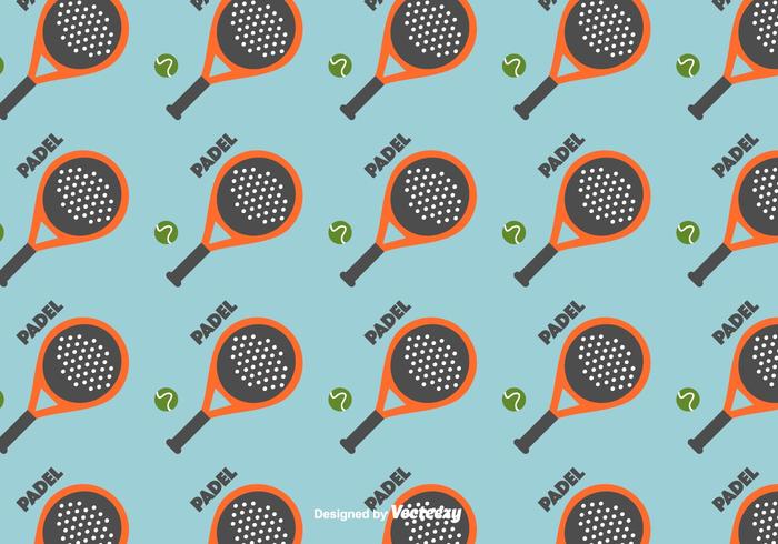 Free Padel Pattern vector
