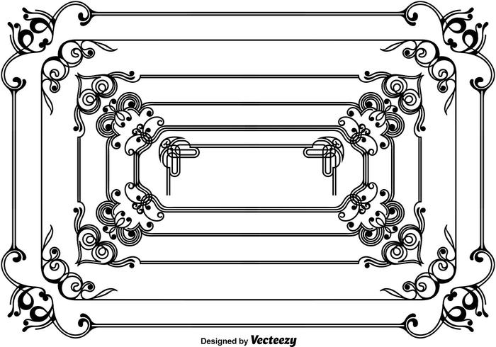 Vintage Frames Vector Collection