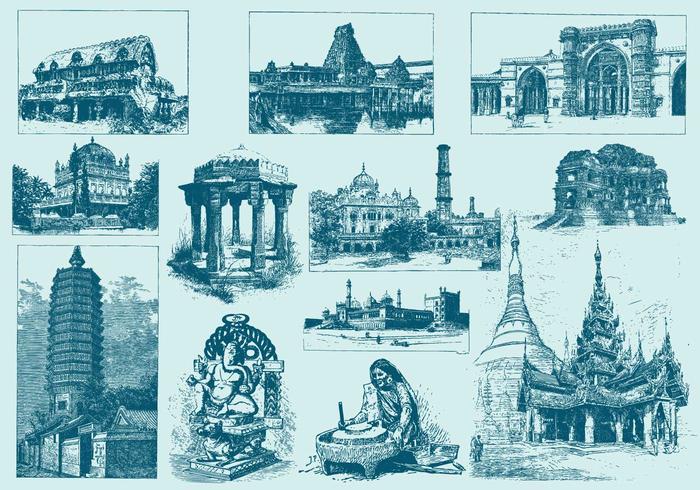 Blue India Illustrations Blue India Illustrations