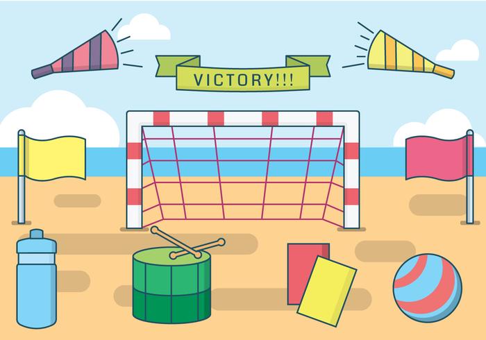 Free Beach Soccer Vector