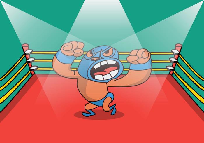 Campeón de lucha libre vector