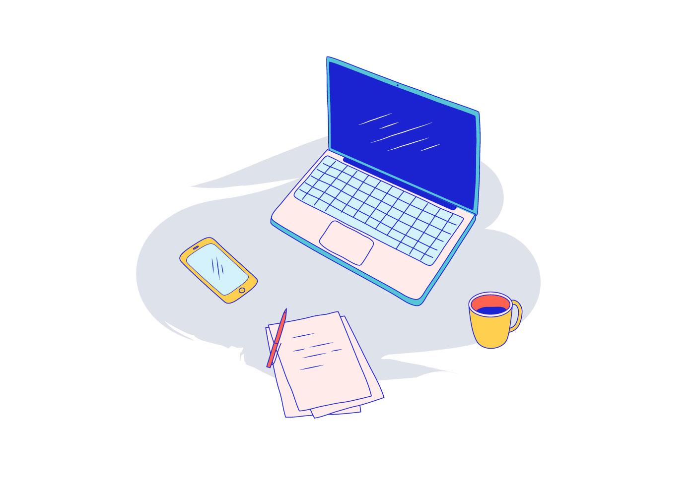 Laptop Vector Illustration 134405 - Download Free Vectors, Clipart