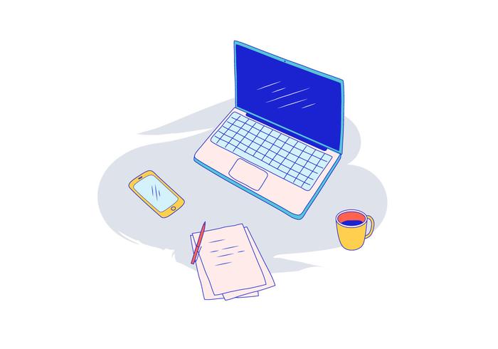 Laptop Vector Illustration