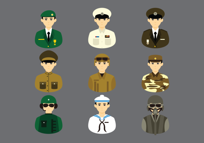 Brigadier Cartoon Vector