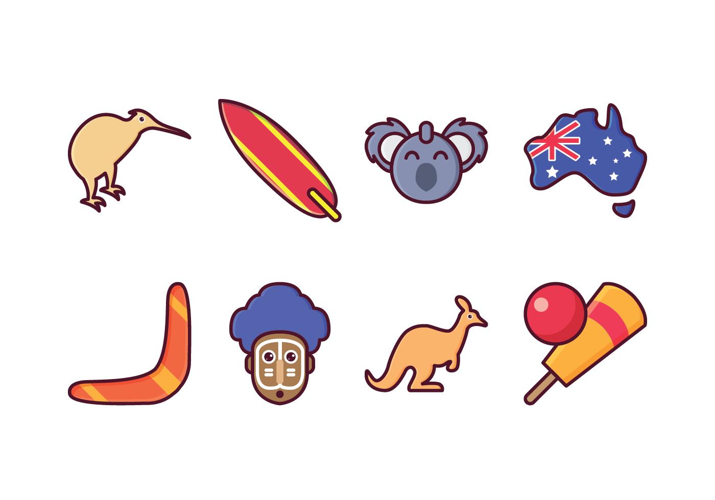 Free Australia Icon Set 134438 Vector Art at Vecteezy