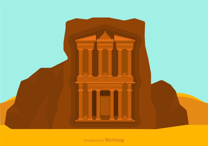 Free Treasury At Petra Vector