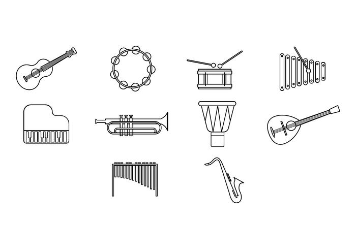 Free Music Instrument Icon Vector Free Music Instrument Icon Vector