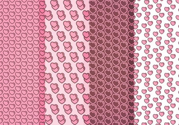 Vector Hearts Patterns Vector Hearts Patterns