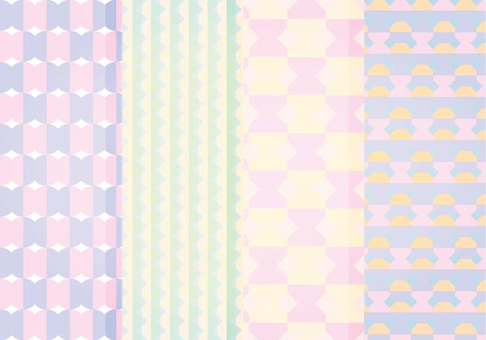 Vector Pastel Geometric Patterns