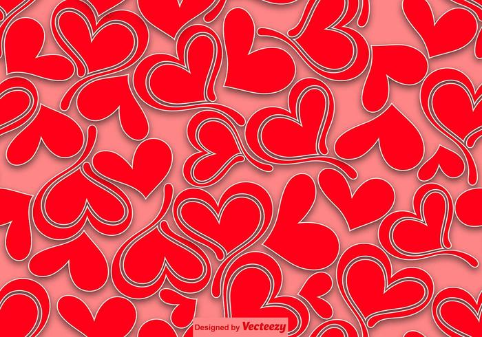 Hearts Seamless Pattern - Vector