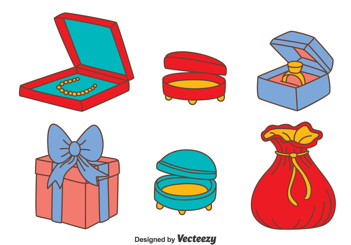 Jewelry Box Vector Set 134556 Vector Art at Vecteezy