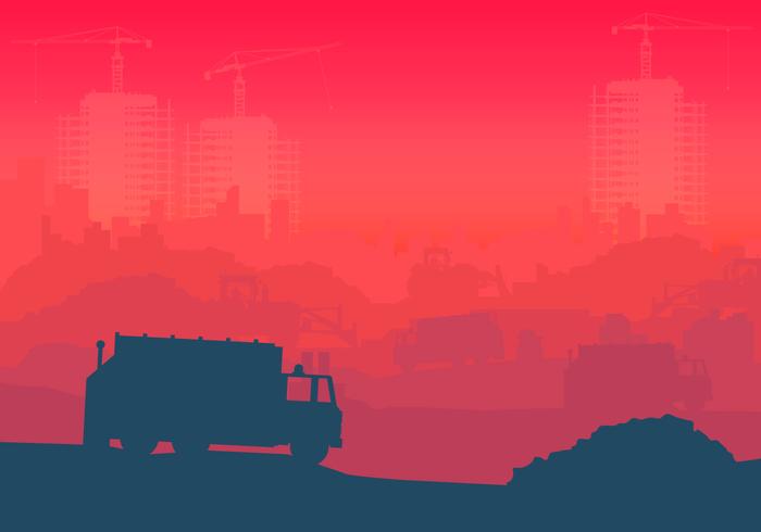 Landfill Industrial Illustration Landfill Industrial Illustration