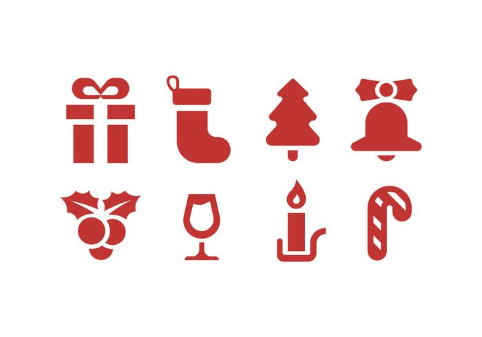 X-mas icons vector