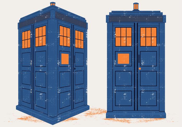 Vector vintage tardis