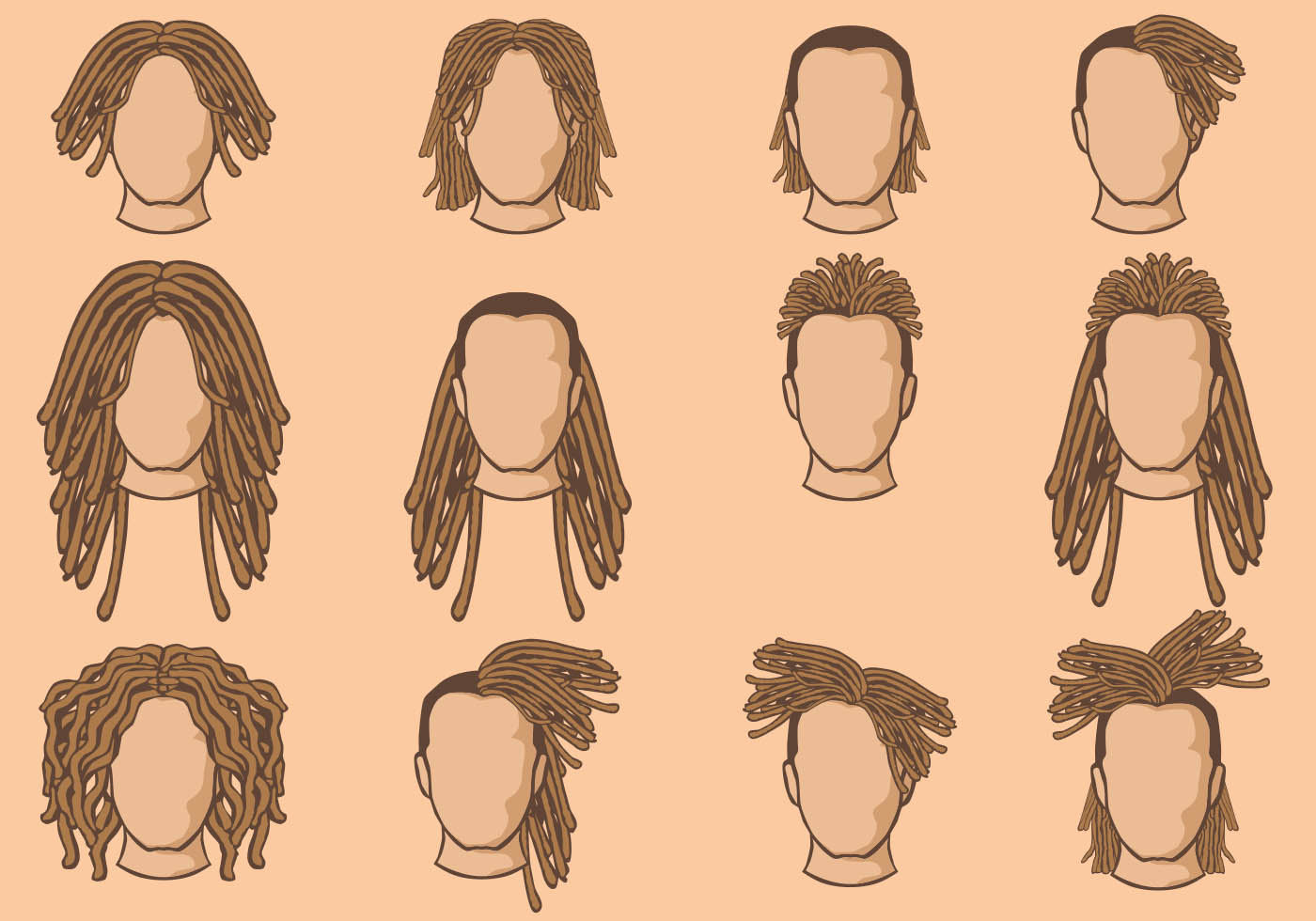 Dreadlocks Vector Art, Icons, and Graphics for Free Download