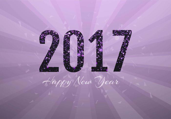 Free Vector New Year 2017 Background